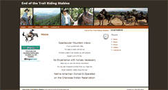 Desktop Screenshot of endofthetrailhorsebackridingstables.com